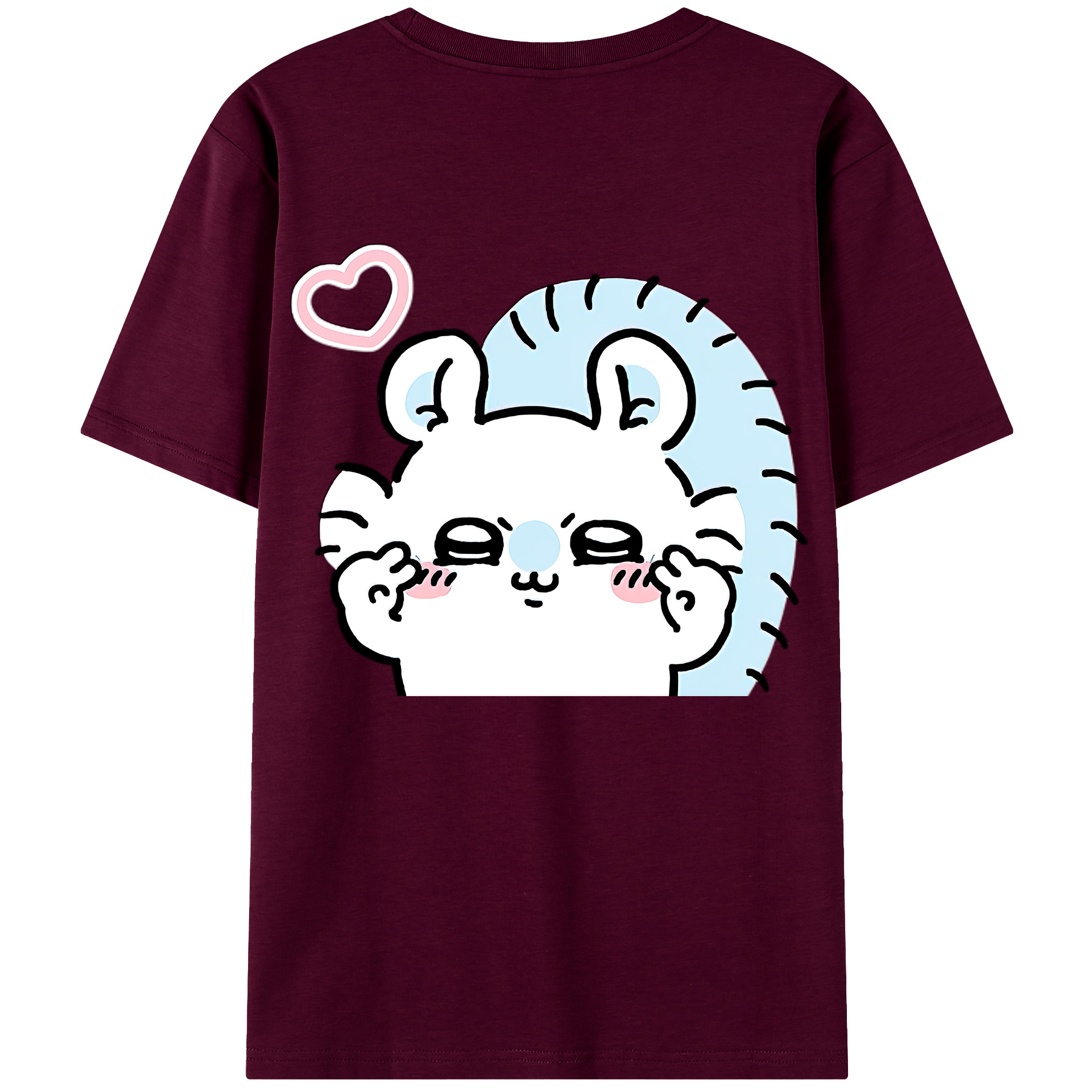 （画像用） ちいかわ モモンガ Chii-kawa Momonga レディース半袖Tシャツ(バックプリント)